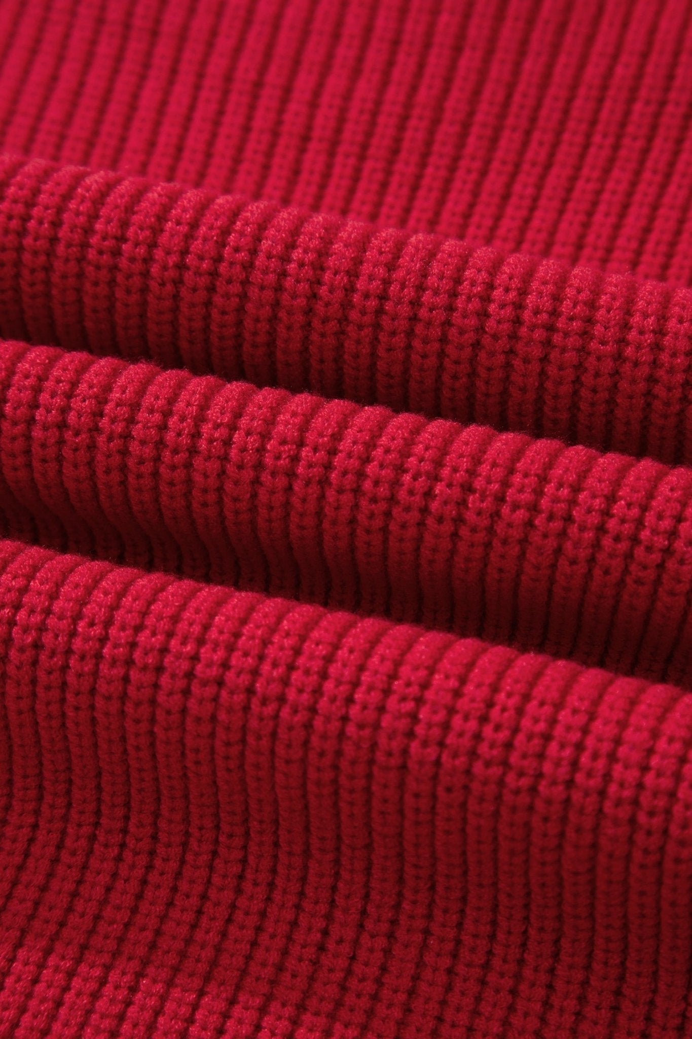 Exposed Hem Drop Shoulder Ribbed Knit Sweater - Rooted & Reckless Co.