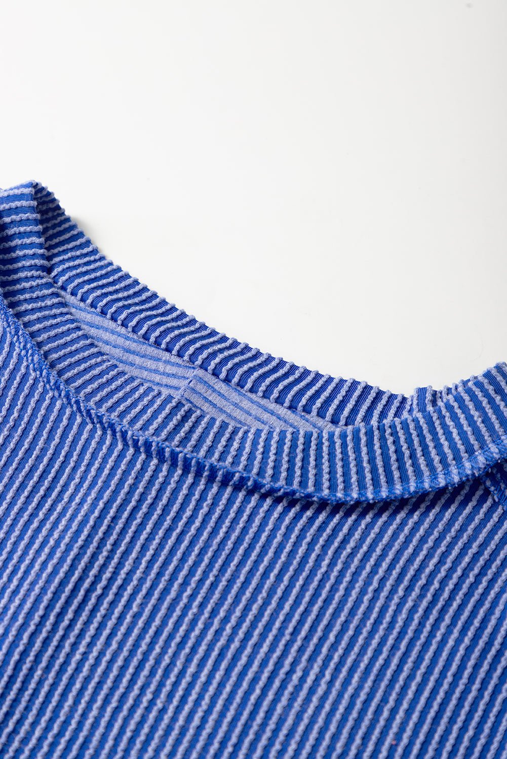 Exposed Stitching Textured Knit T-shirt - Rooted & Reckless Co.