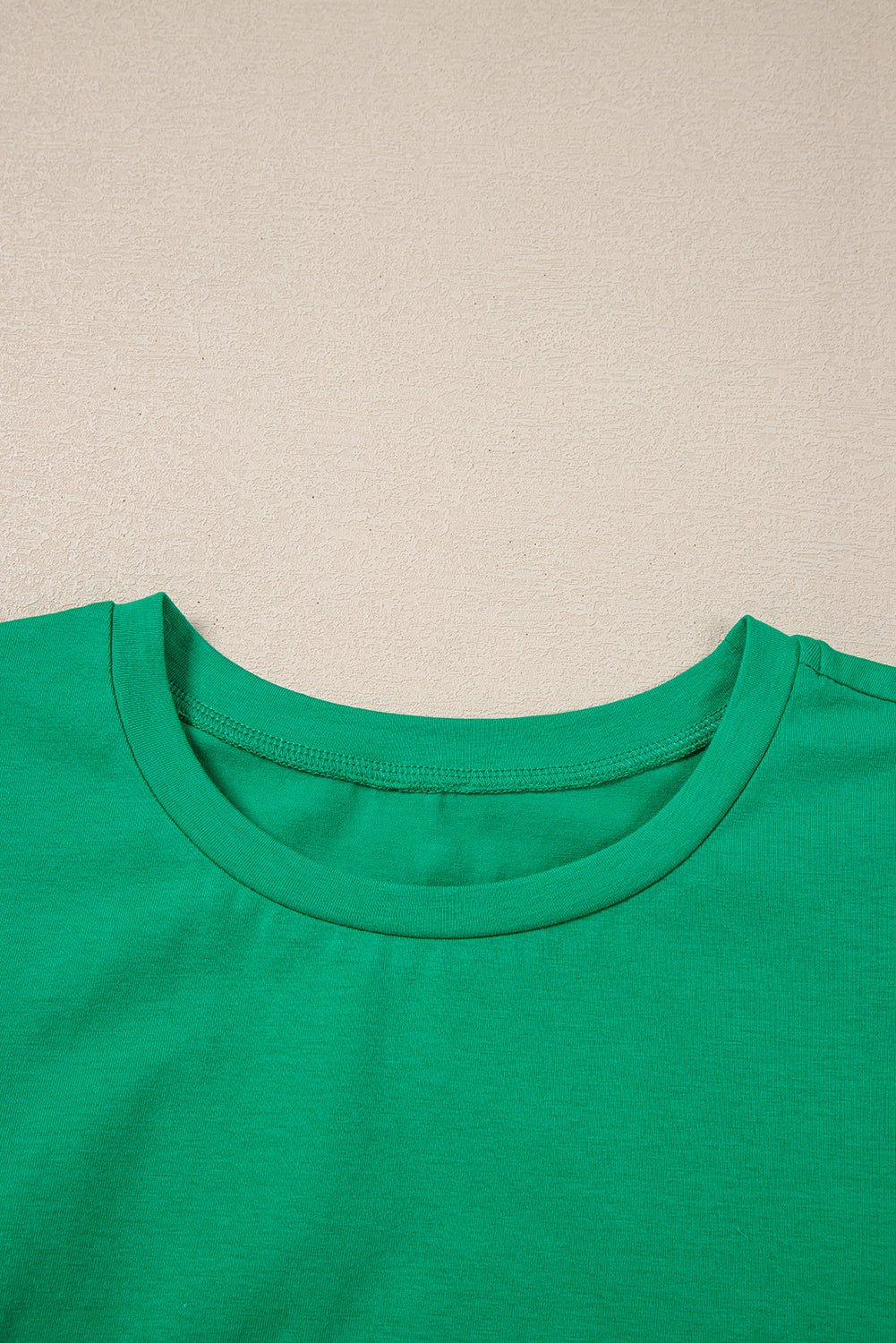 Eyelet Embroidered Ruffle Sleeve Crew Neck Top - Rooted & Reckless Co.
