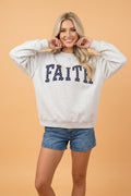 FAITH Polka Dot High Neck Baggy Sweatshirt - Rooted & Reckless Co.