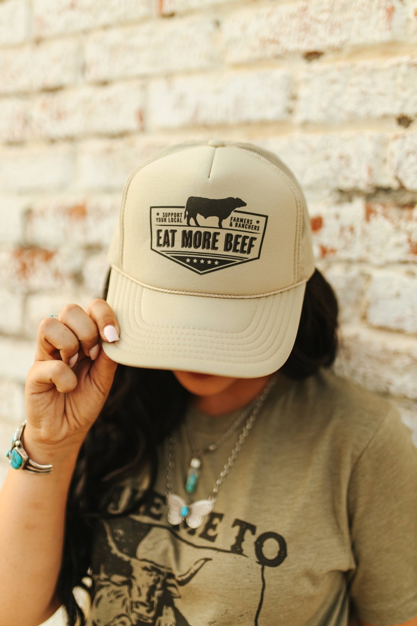 Farmers & Ranchers Eat More Beef Trucker Hat - Rooted & Reckless Co.