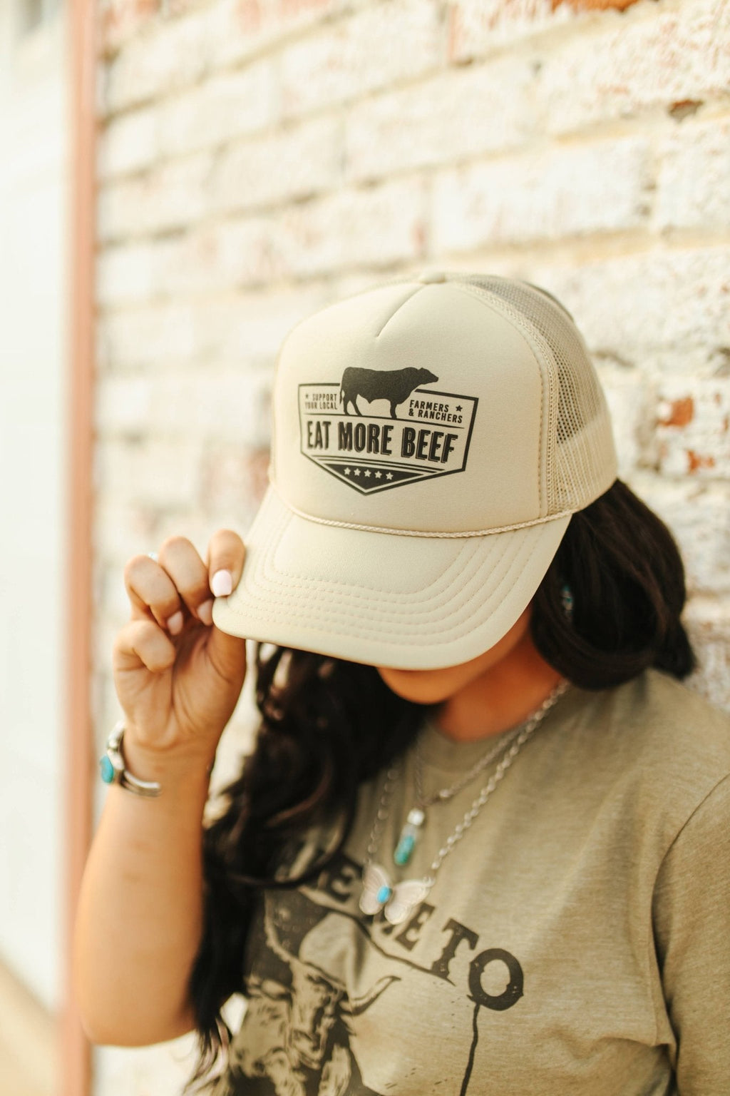 Farmers & Ranchers Eat More Beef Trucker Hat - Rooted & Reckless Co.