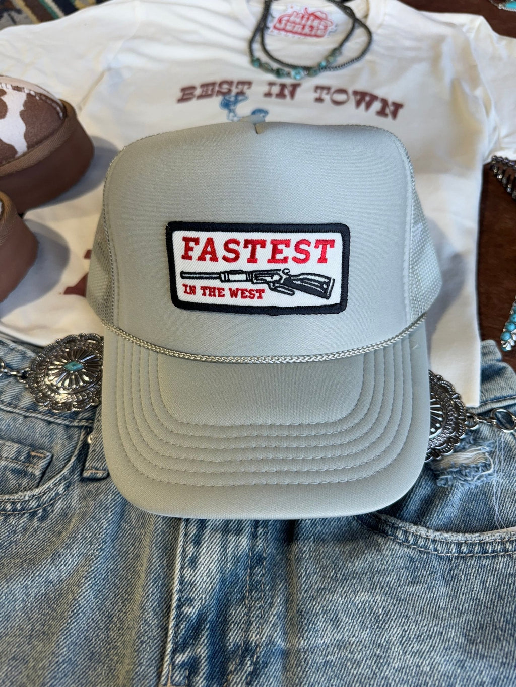 Fastest in the West Patch Trucker Hat - Rooted & Reckless Co.