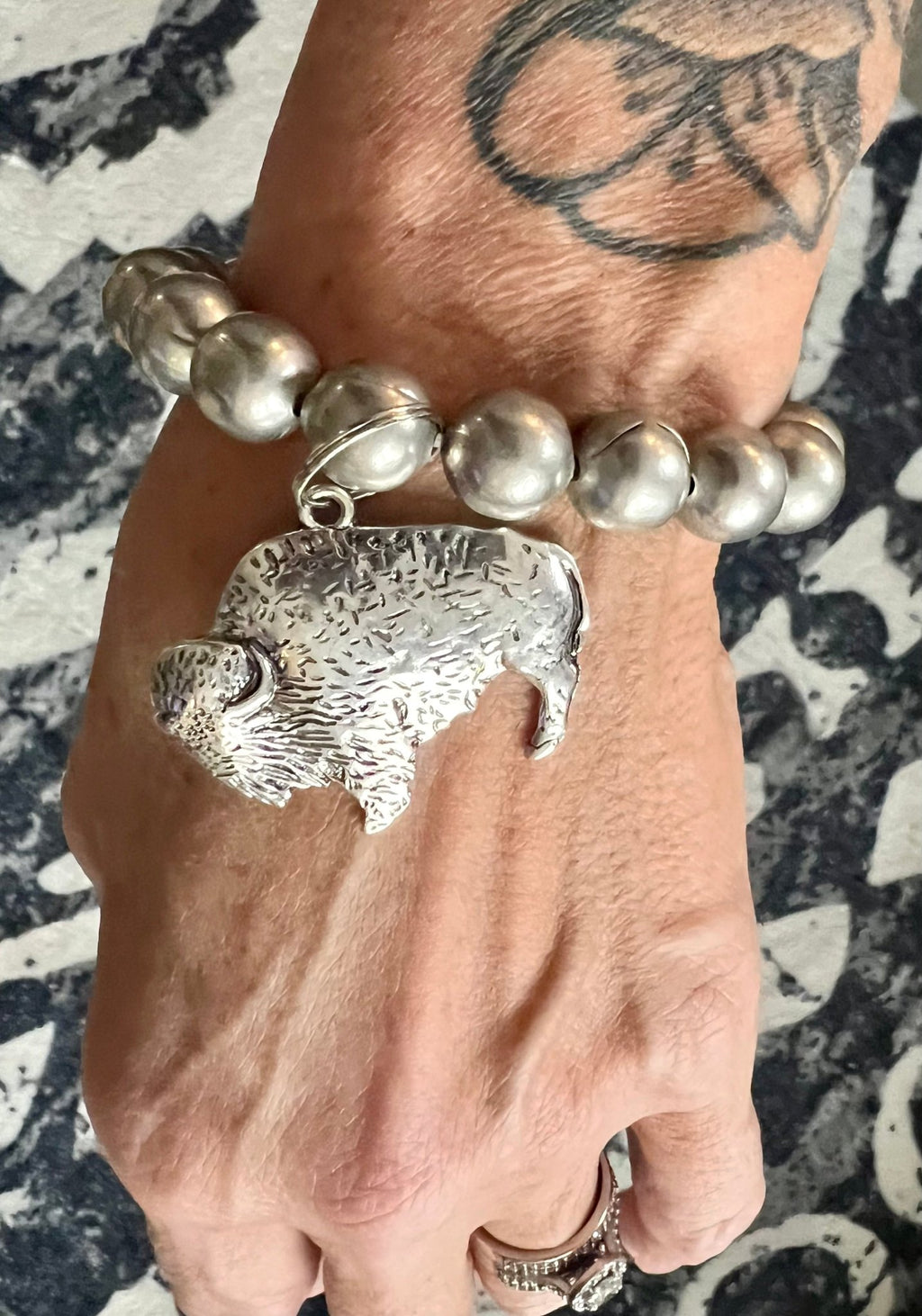 Faux Pearl Charm Bracelet - Rooted & Reckless Co.