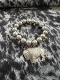 Faux Pearl Charm Bracelet - Rooted & Reckless Co.