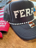 Faux Pearl Trucker Hat Chain - Rooted & Reckless Co.