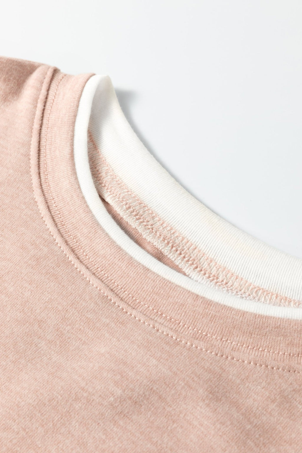 Faux Two-Piece Patchwork Long Sleeve Top - Rooted & Reckless Co.