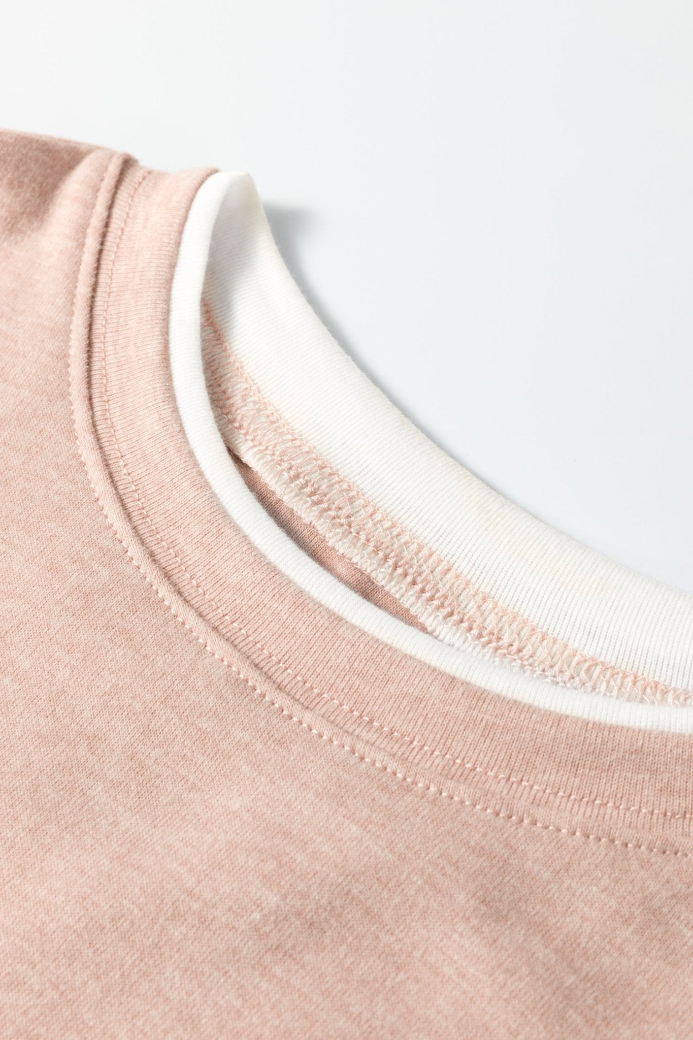 Faux Two-Piece Patchwork Long Sleeve Top - Rooted & Reckless Co.