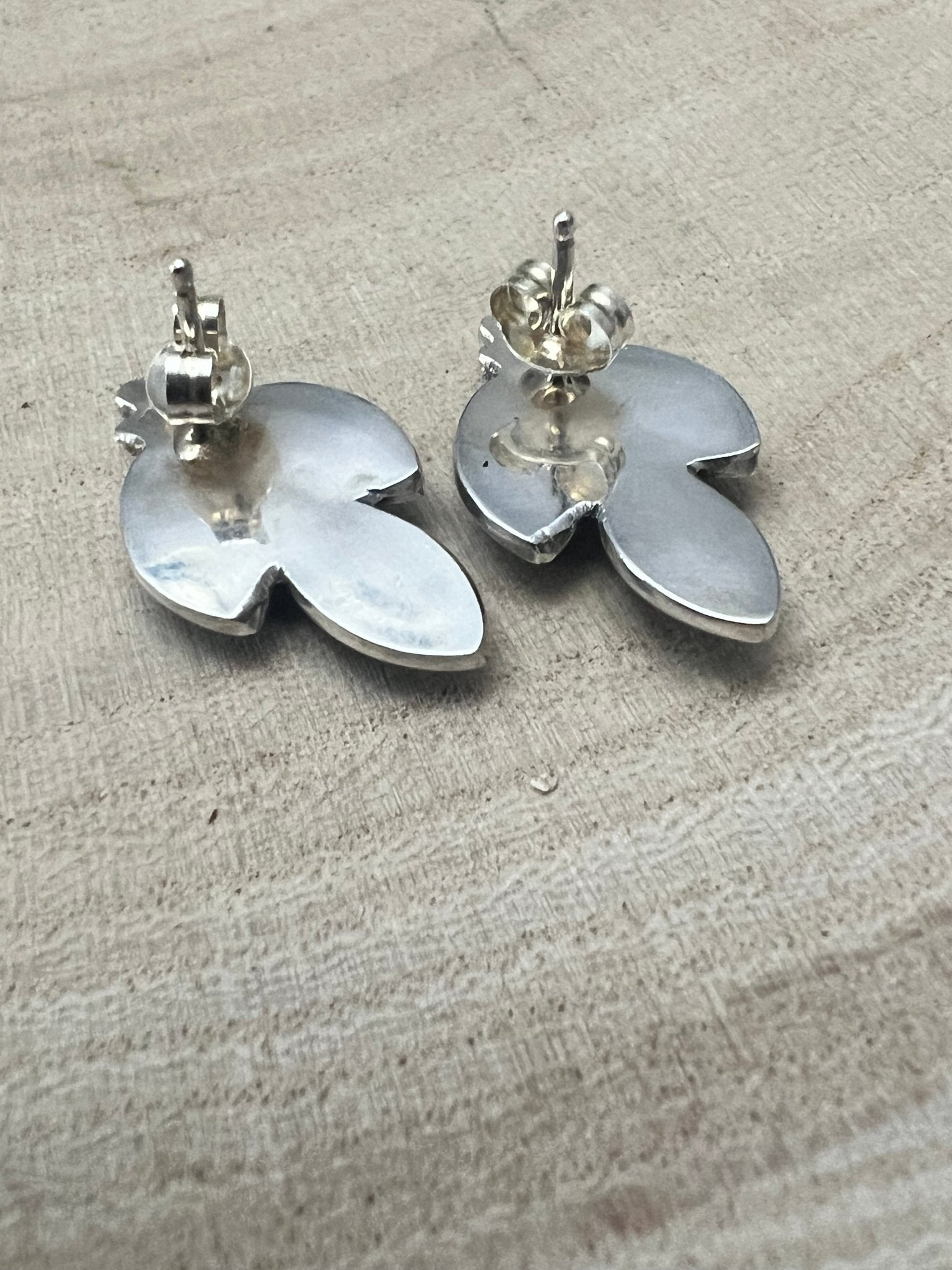 Fernando Othole Zuni Turquoise Sterling Silver Post Earrings - Rooted & Reckless Co.
