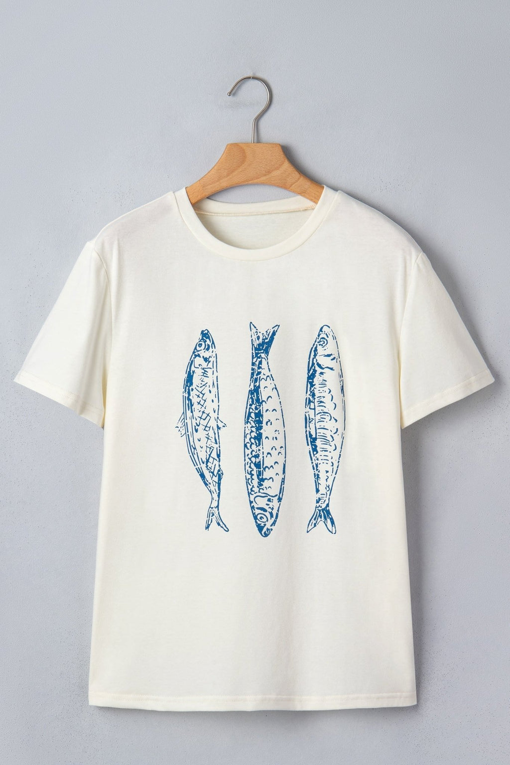 Fish Short Sleeve Round Neck Graphic T-Shirt - Rooted & Reckless Co.