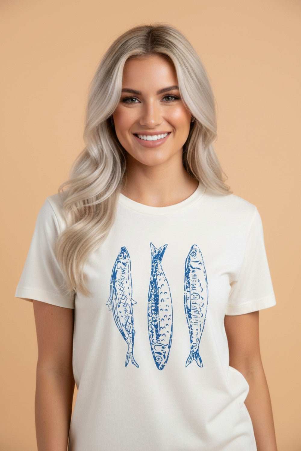 Fish Short Sleeve Round Neck Graphic T-Shirt - Rooted & Reckless Co.