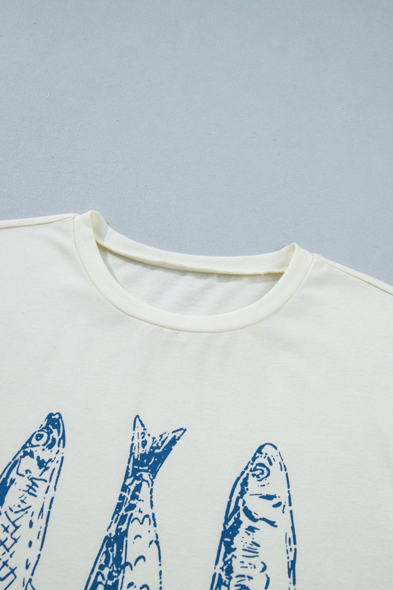 Fish Short Sleeve Round Neck Graphic T-Shirt - Rooted & Reckless Co.