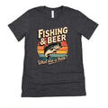 Fishing Beer T-Shirt - Bella Canvas Tee With Graphic Fishing Shirt Design - Rooted & Reckless Co.