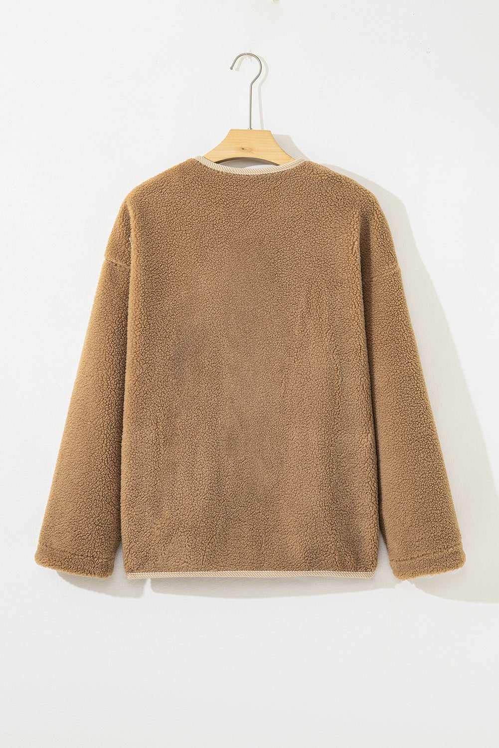Fleece Corduroy Patchwork Button Up Jacket - Rooted & Reckless Co.