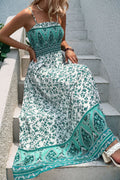 Floral Boho Shirred Cami Maxi Dress - Rooted & Reckless Co.