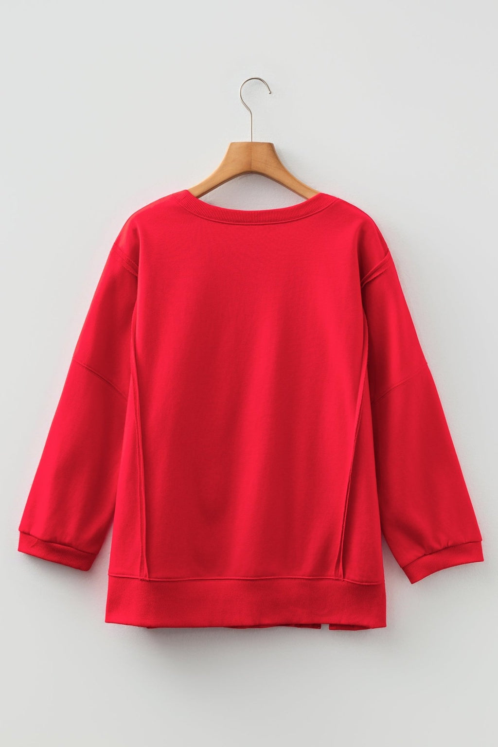 Floral Bow Tie Patch Reverse Seam Sweatshirt - Rooted & Reckless Co.