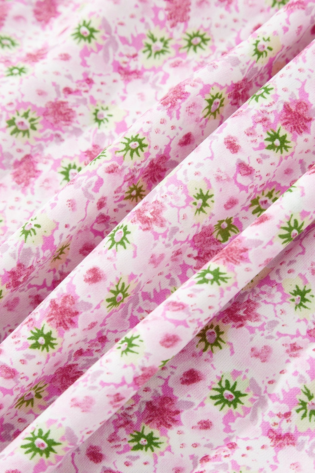 Floral Bubble Sleeve Shirred Waist Maxi Dress - Rooted & Reckless Co.