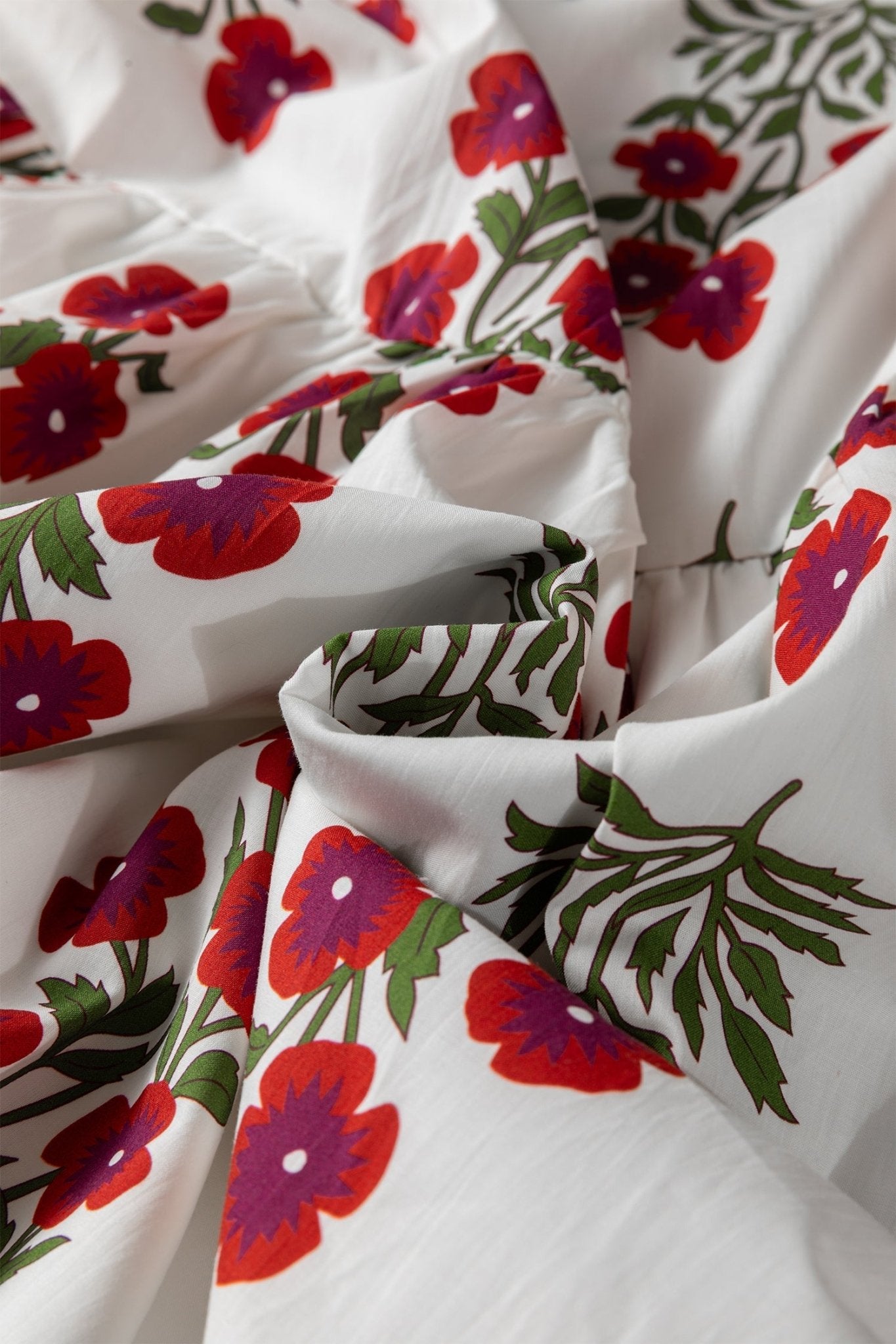 Floral Bubble Sleeve Tiered Maxi Dress - Rooted & Reckless Co.