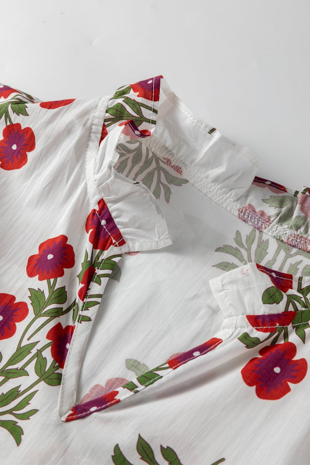 Floral Bubble Sleeve Tiered Maxi Dress - Rooted & Reckless Co.