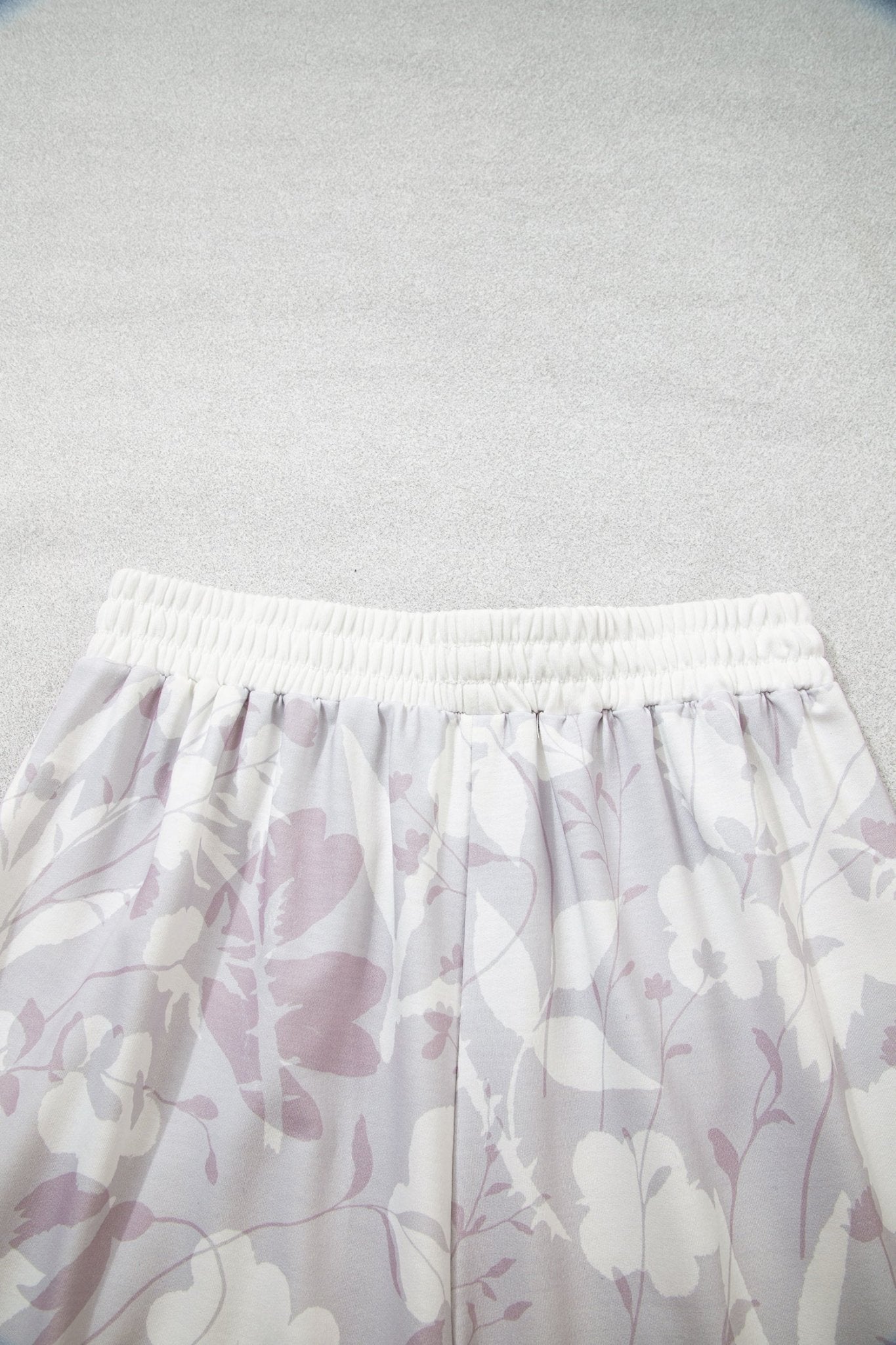 Floral Camo Elastic Waist Wide Leg Pants - Rooted & Reckless Co.