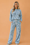 Floral Camo Sweatshirt & Drawstring Pants Set - Rooted & Reckless Co.
