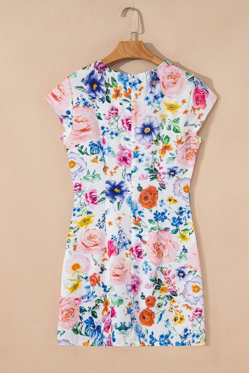 Floral Cap Sleeve Boydycon Mini Dress - Rooted & Reckless Co.