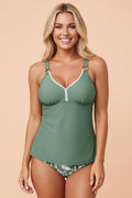 Floral Colorblock O-Ring Tankini Swim Set - Rooted & Reckless Co.