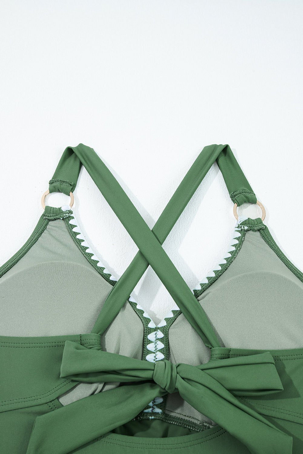 Floral Colorblock O-Ring Tankini Swim Set - Rooted & Reckless Co.