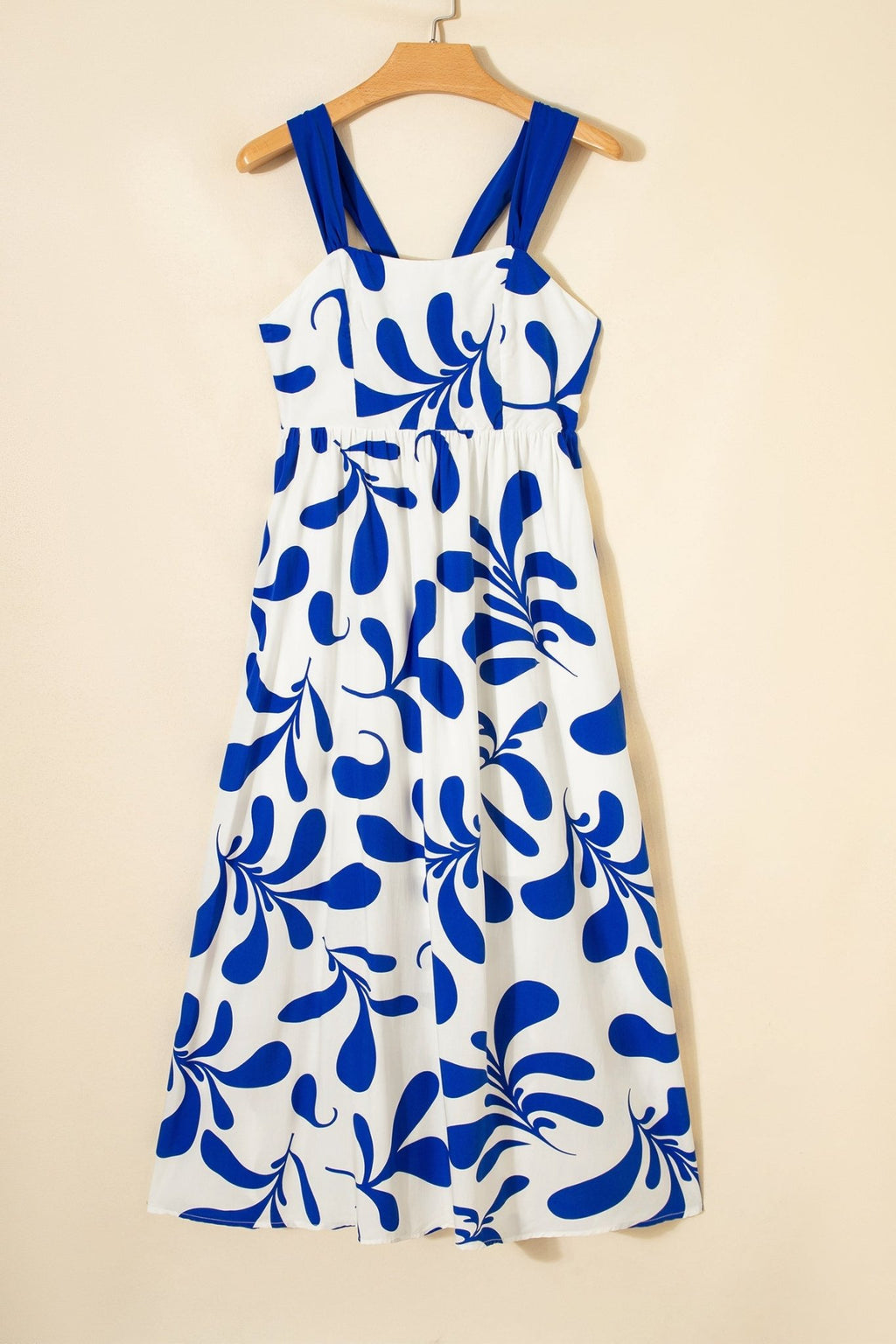Floral Crisscross Tie-Back Sleeveless Maxi Dress - Rooted & Reckless Co.