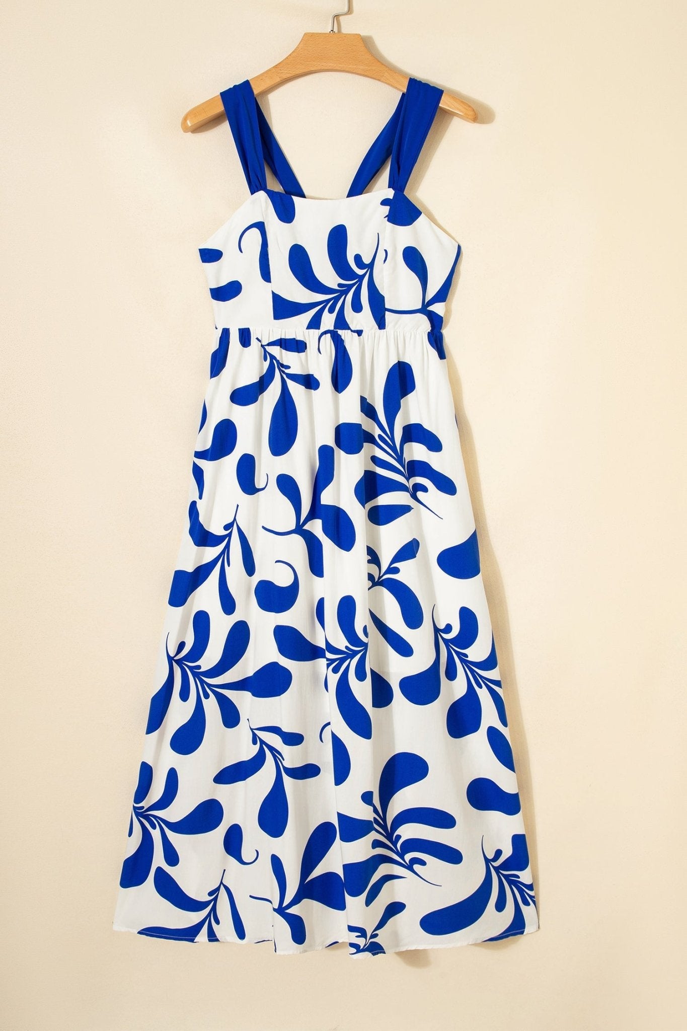 Floral Crisscross Tie-Back Sleeveless Maxi Dress - Rooted & Reckless Co.