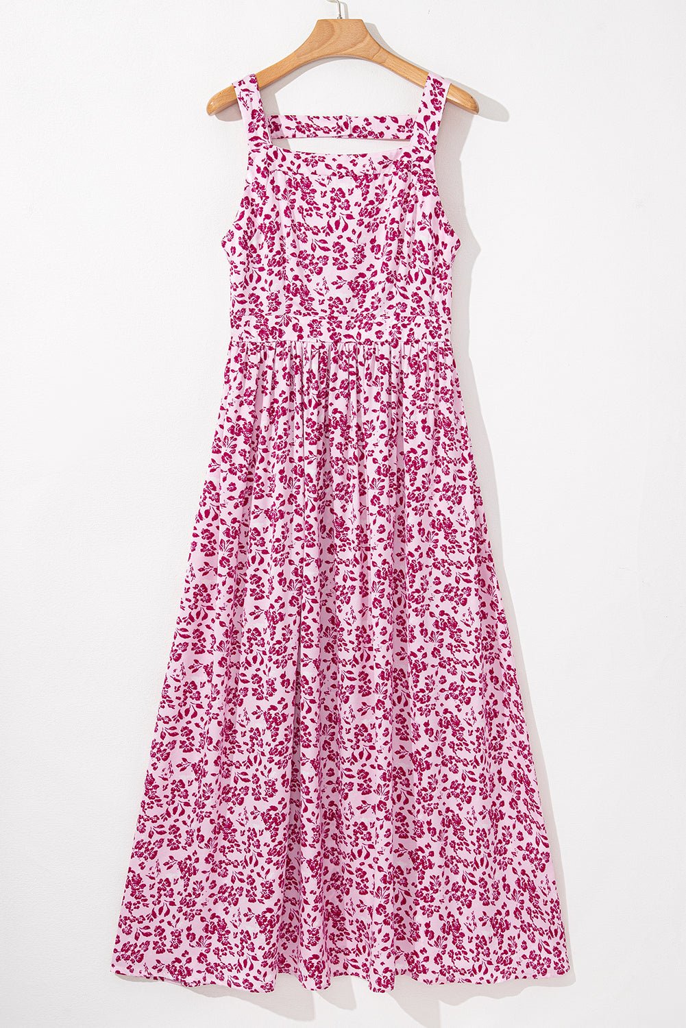 Floral Cutout Back Empire Waist Maxi Dress - Rooted & Reckless Co.