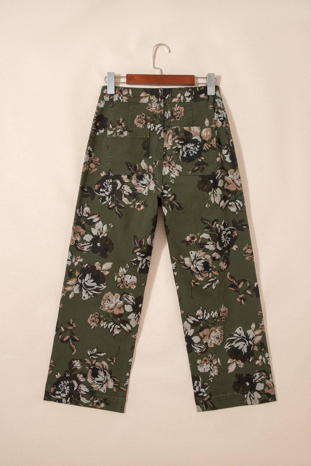 Floral Denim Patch Pocket Straight Leg Jeans - Rooted & Reckless Co.