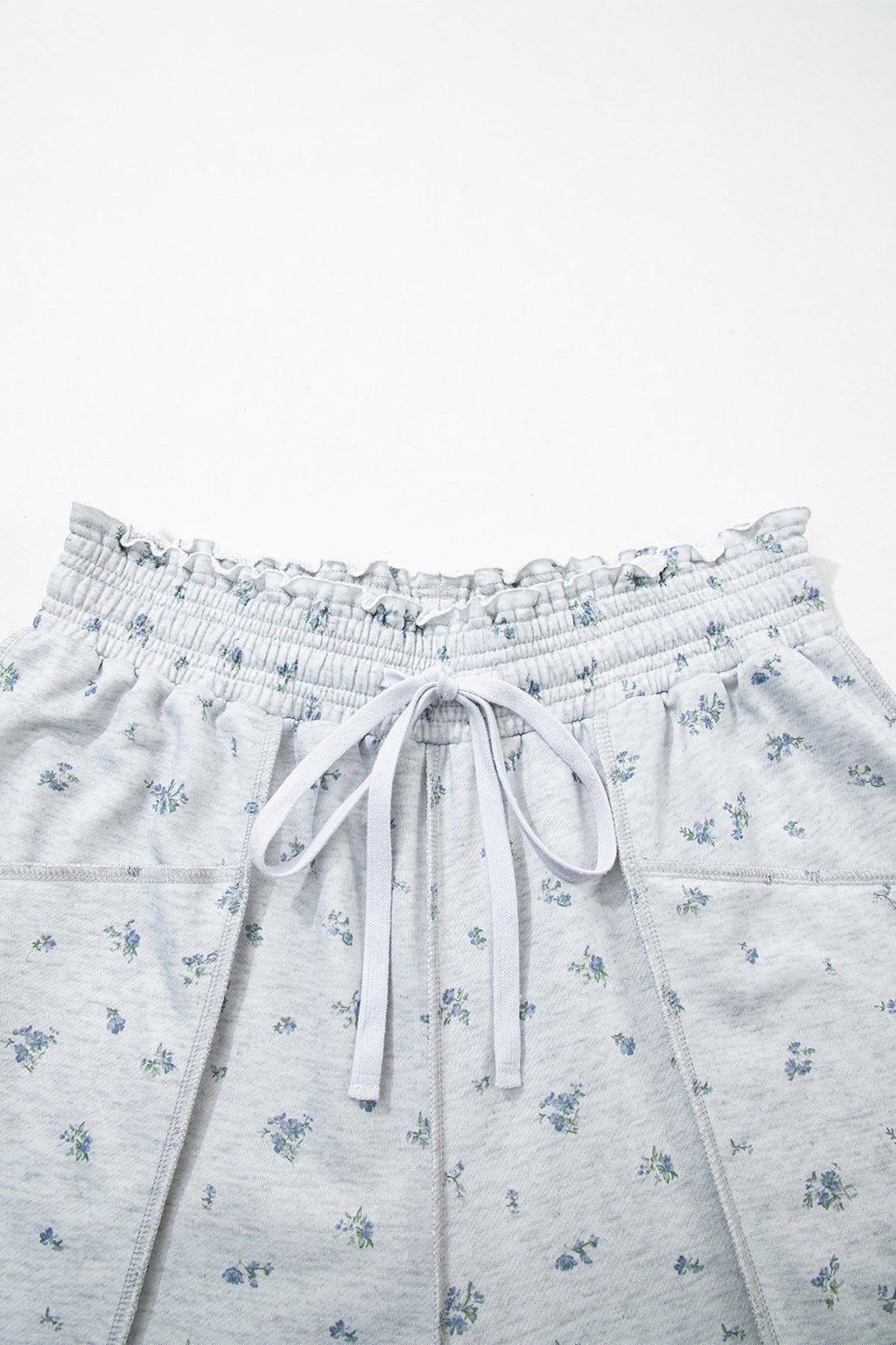 Floral Drawstring High Waist Seamed Barrel Pants - Rooted & Reckless Co.