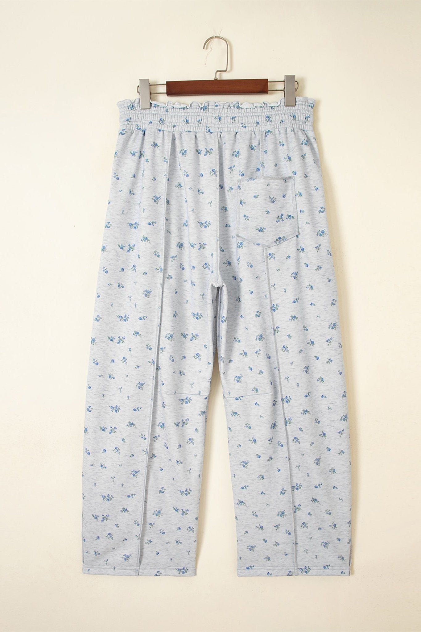 Floral Drawstring High Waist Seamed Barrel Pants - Rooted & Reckless Co.