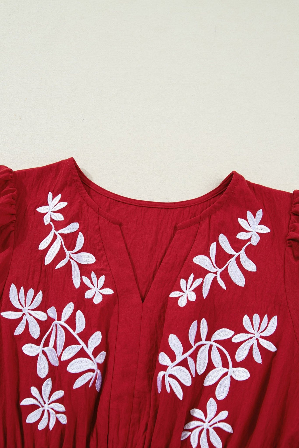 Floral Embroidered Long Sleeve Tiered Maxi Dress - Rooted & Reckless Co.