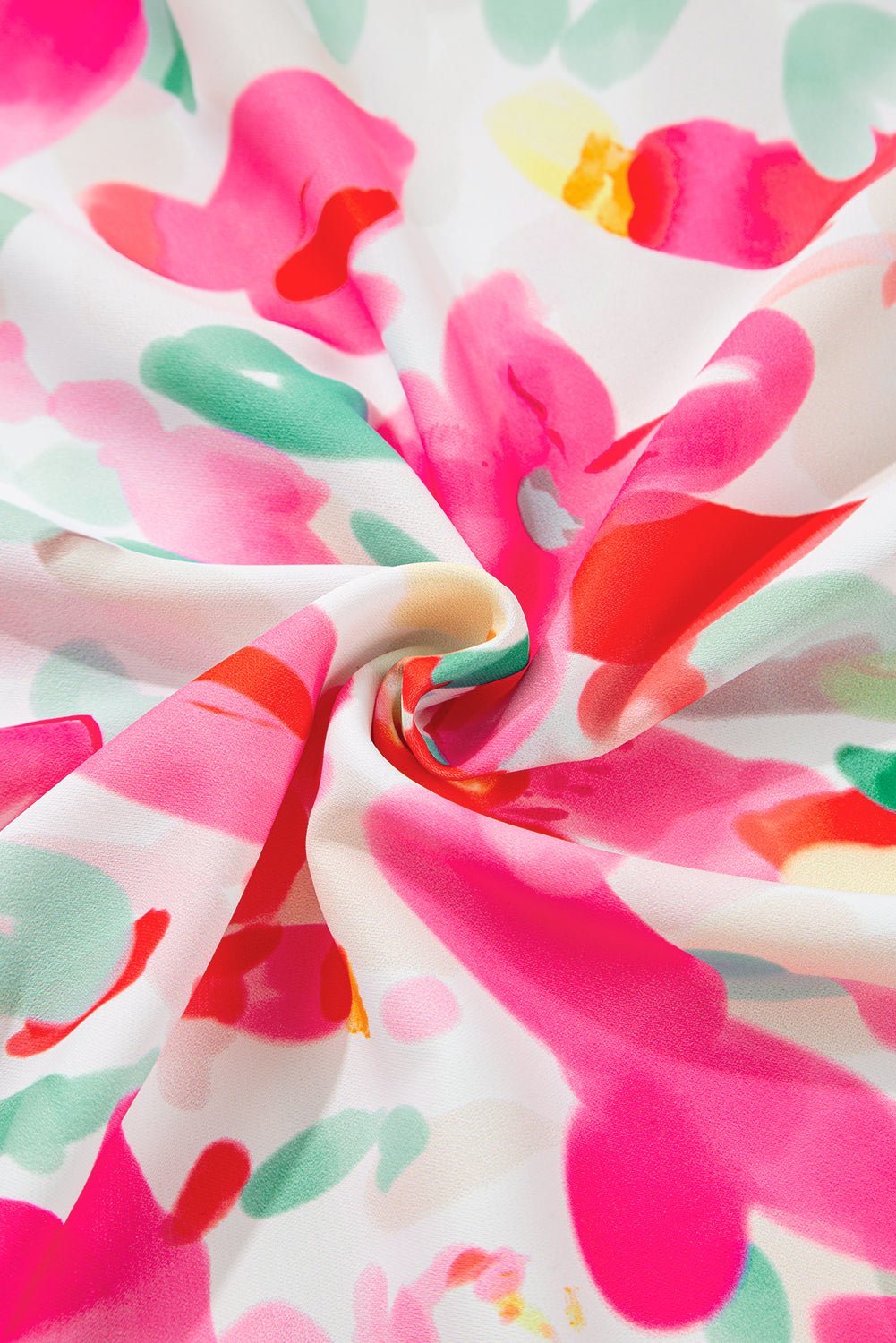 Floral Flutter Sleeve Round Neck Blouse - Rooted & Reckless Co.