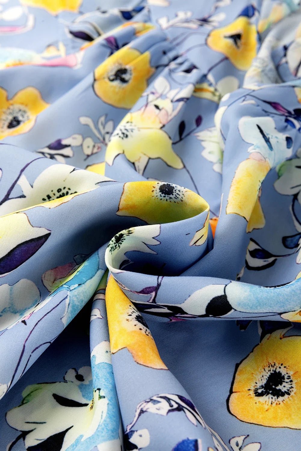 Floral Flutter Sleeve V-Neck Top - Rooted & Reckless Co.
