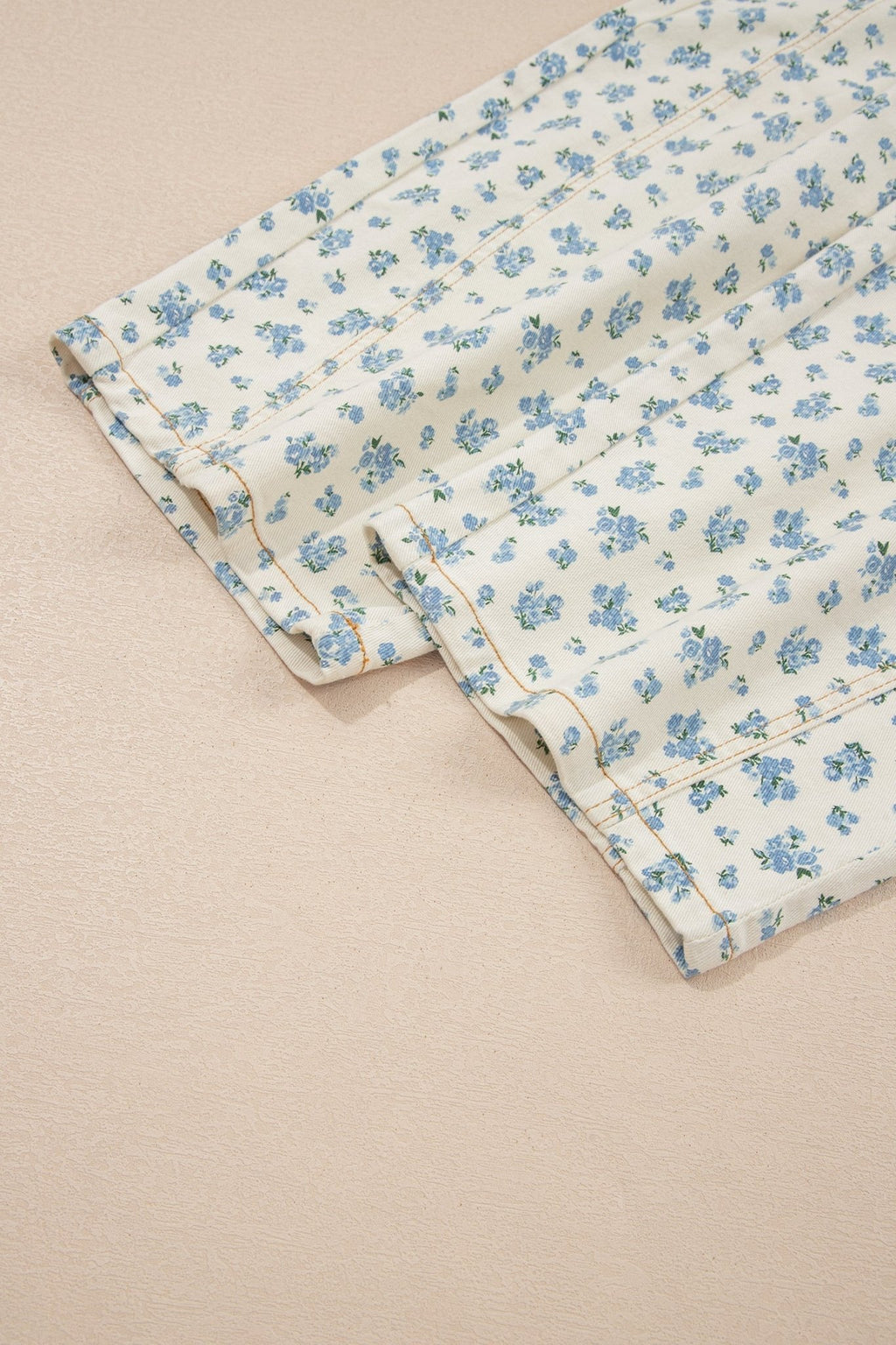 Floral Grommet Knot Waist Barrel Leg Jeans - Rooted & Reckless Co.