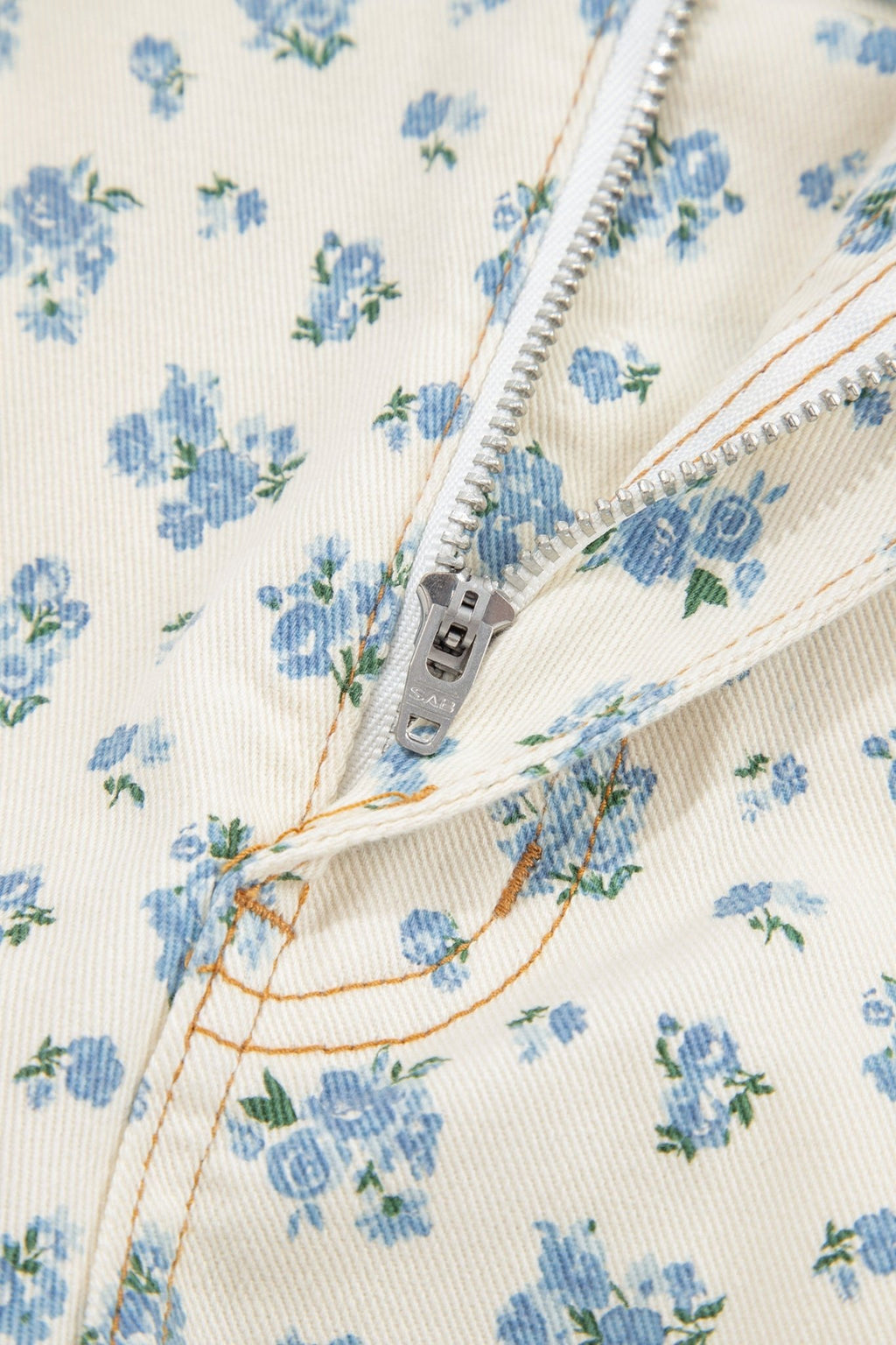 Floral Grommet Knot Waist Barrel Leg Jeans - Rooted & Reckless Co.