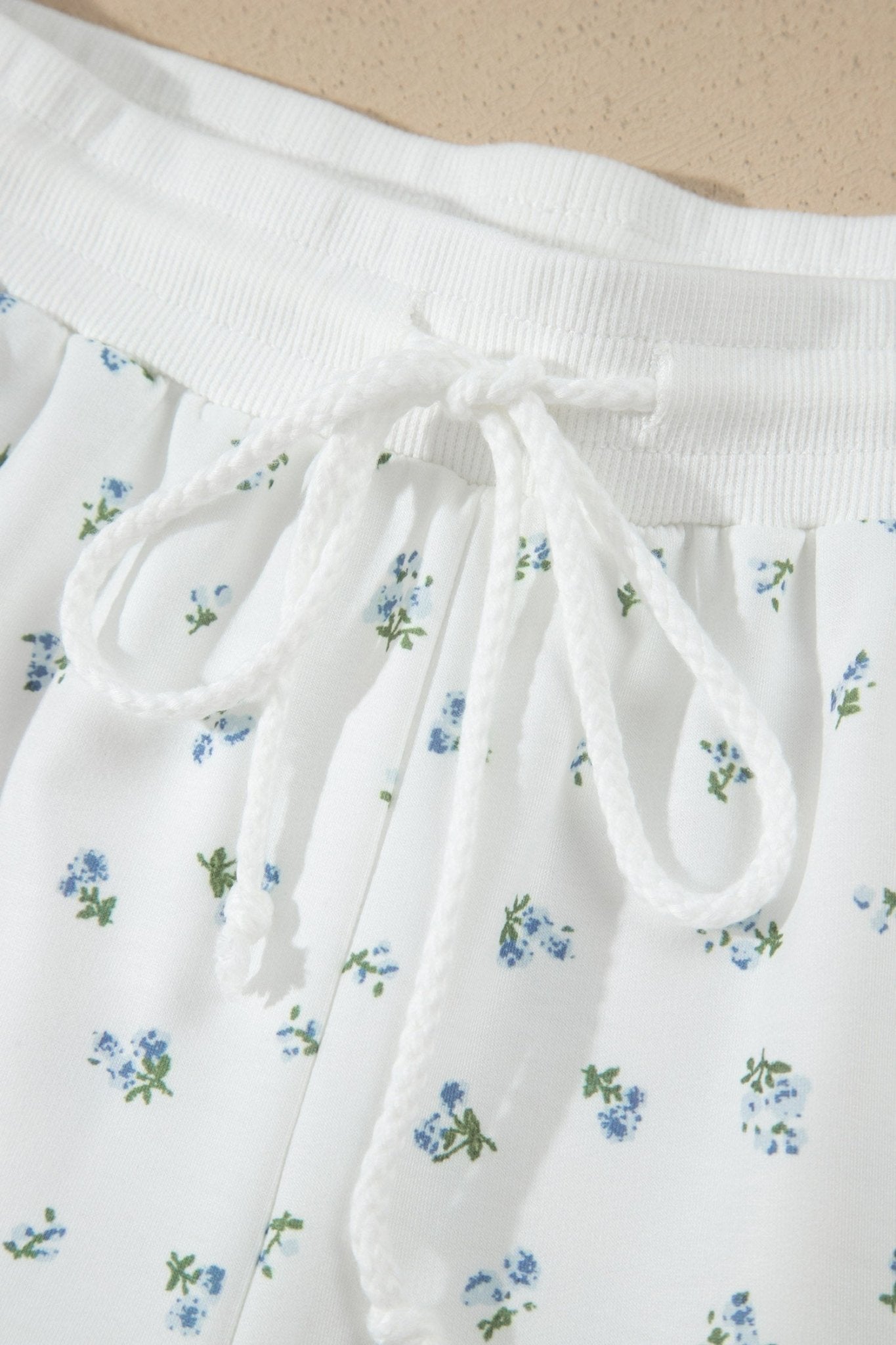 Floral Half Zip Top & Drawstring Shorts Set - Rooted & Reckless Co.