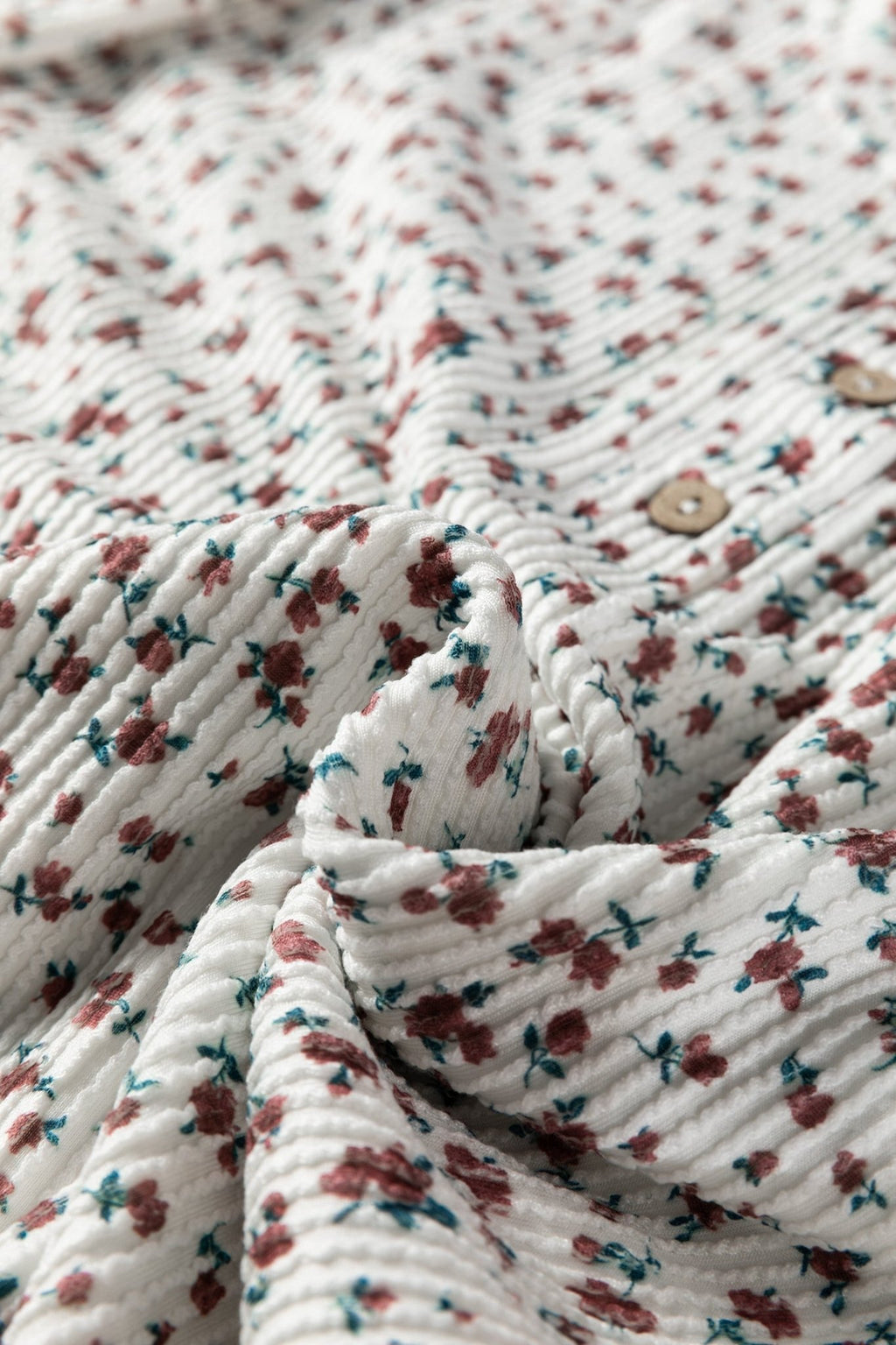 Floral Henley Top and Drawstring Shorts Set - Rooted & Reckless Co.