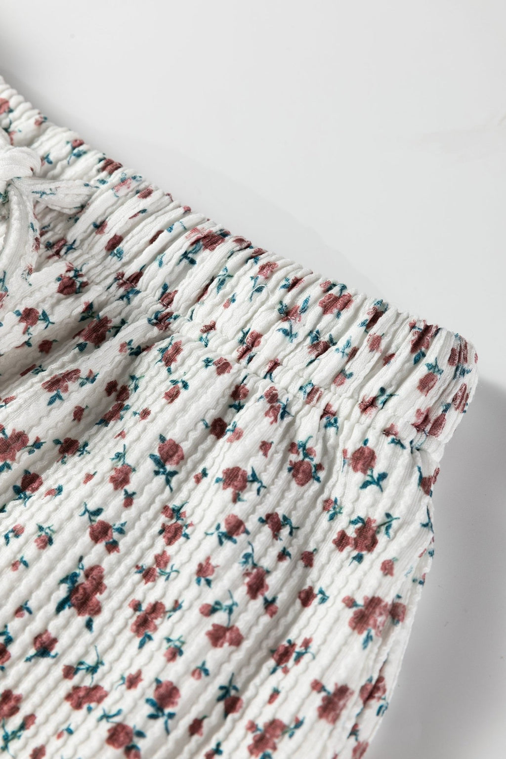 Floral Henley Top and Drawstring Shorts Set - Rooted & Reckless Co.