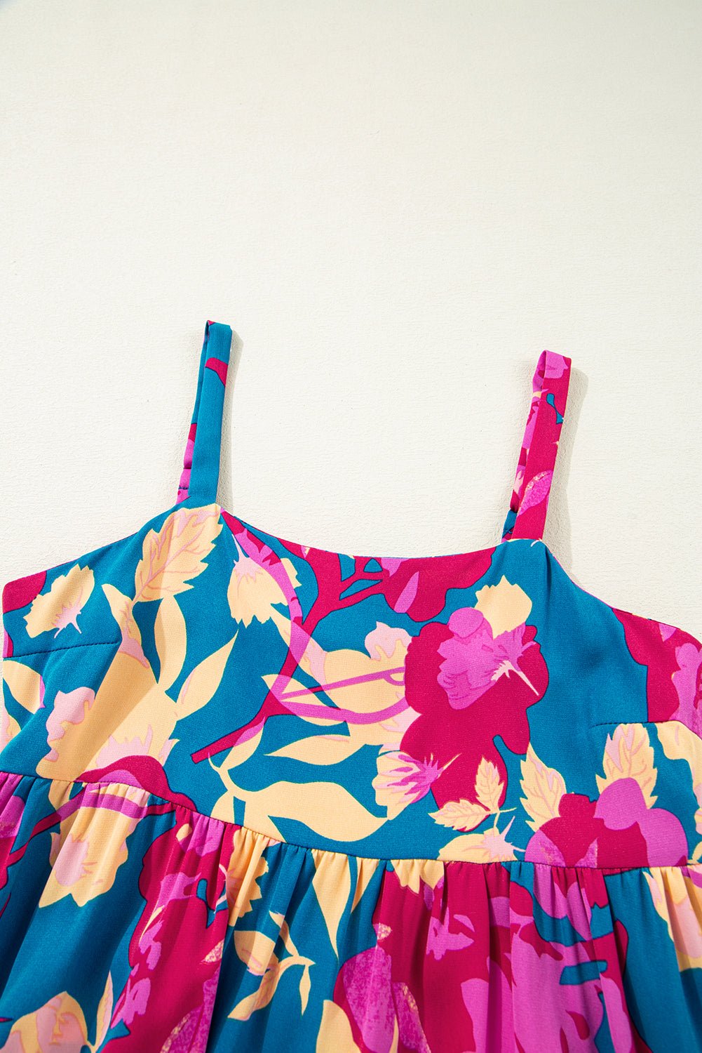 Floral High Waist Sleeveless Flared Maxi Dress - Rooted & Reckless Co.
