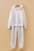 Floral Kangaroo Pocket Hoodie and Sweatpants Set - Rooted & Reckless Co.