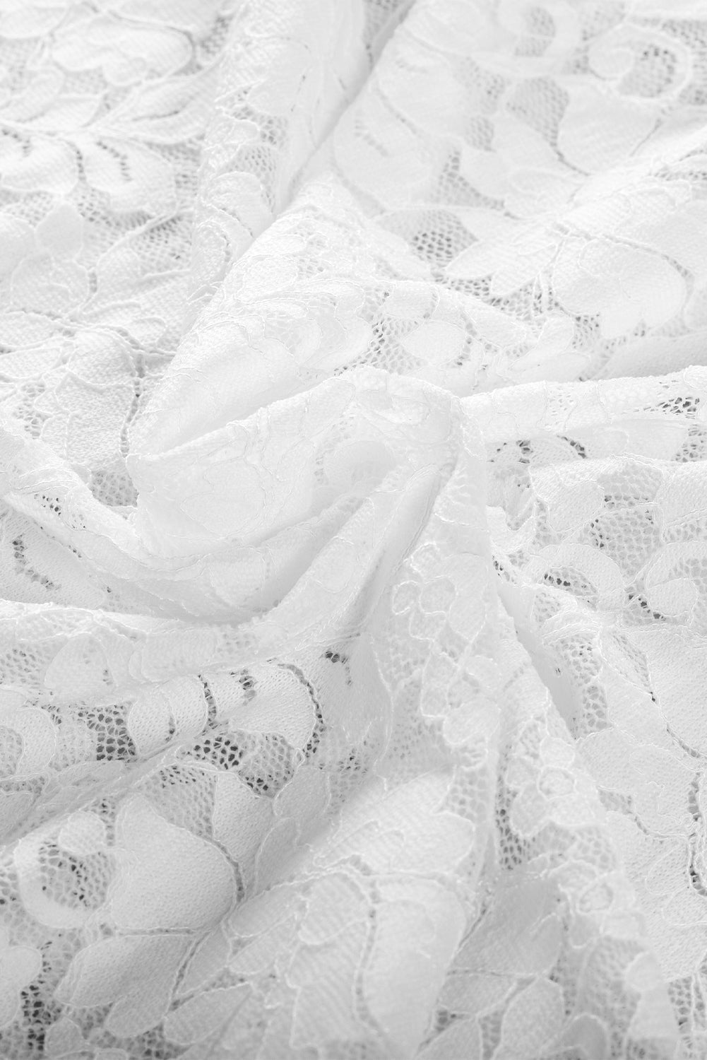 Floral Lace High Neck Puff Sleeve Blouse - Rooted & Reckless Co.