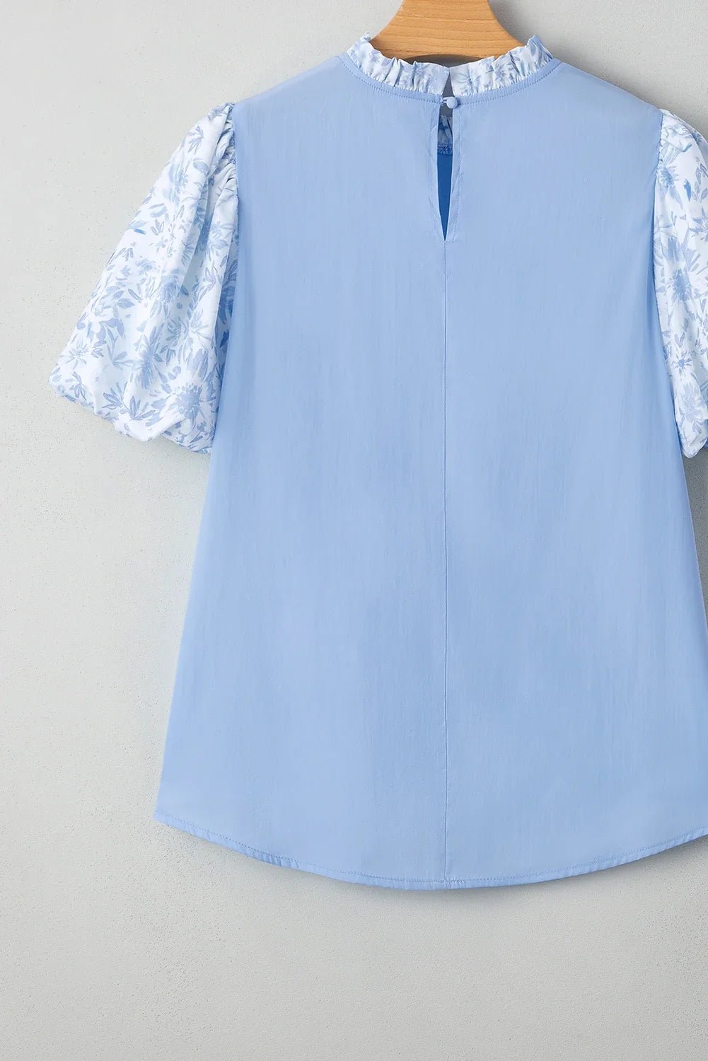 Floral Lace Patchwork Puff Sleeve Blouse - Rooted & Reckless Co.