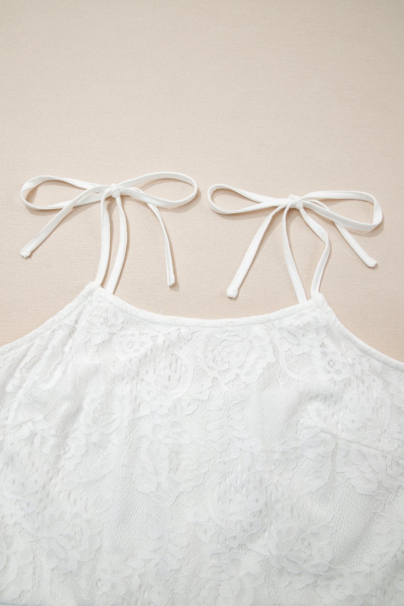 Floral Lace Tie Spaghetti Straps Maxi Dress - Rooted & Reckless Co.
