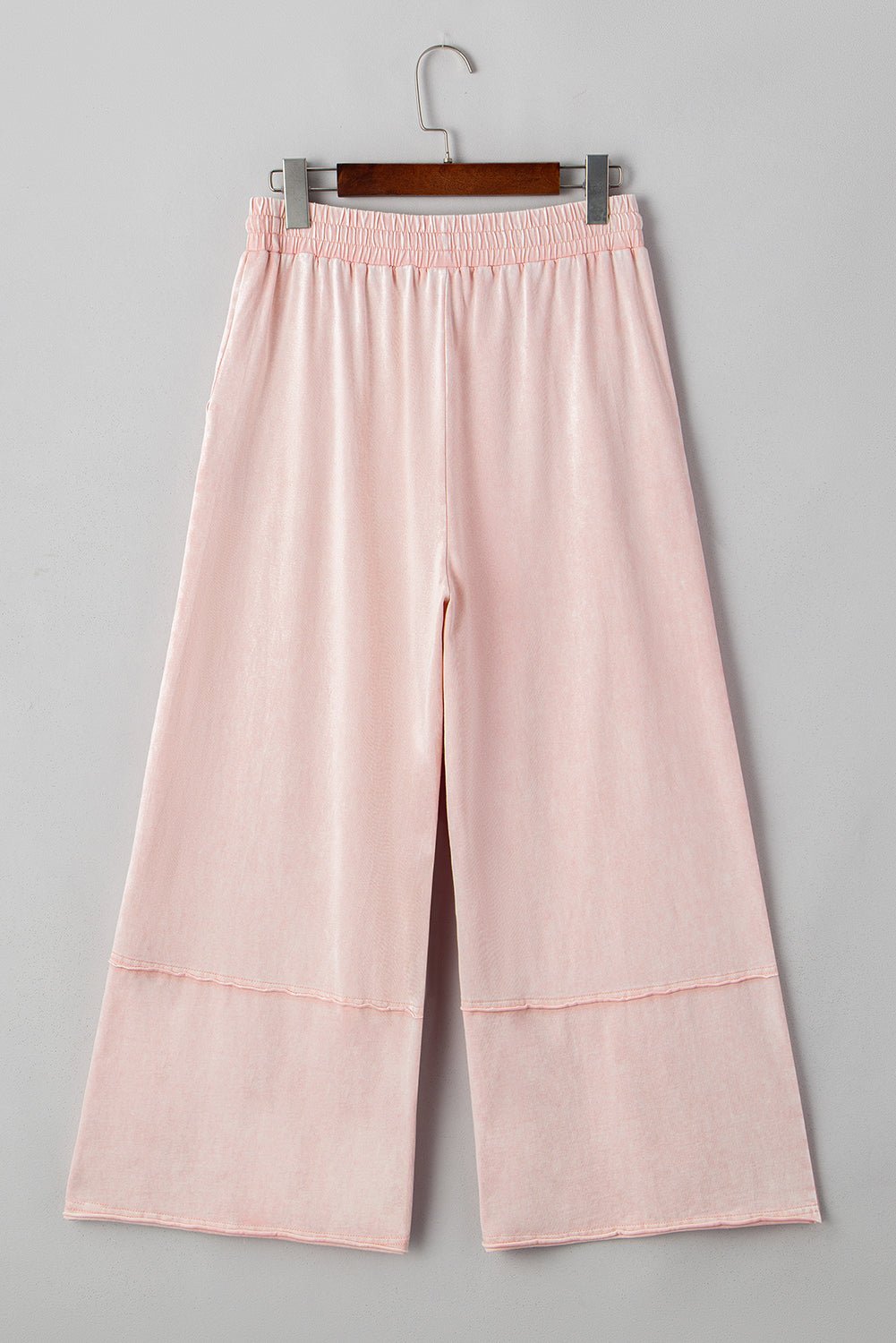 Floral Patch Mineral Wash Terry Knit Pants - Rooted & Reckless Co.