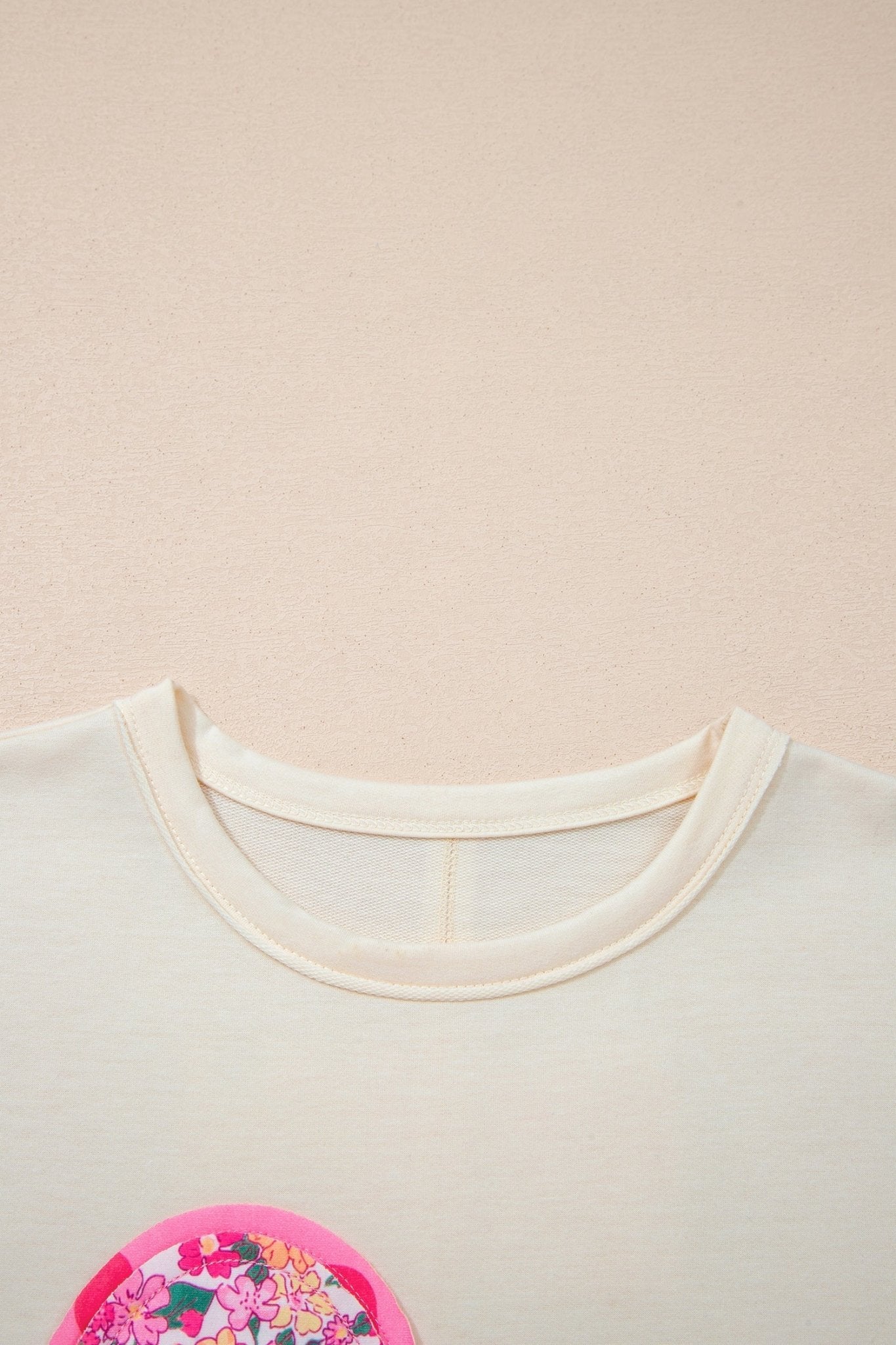 Floral Patchwork Raw Seam Oversize Tee - Rooted & Reckless Co.