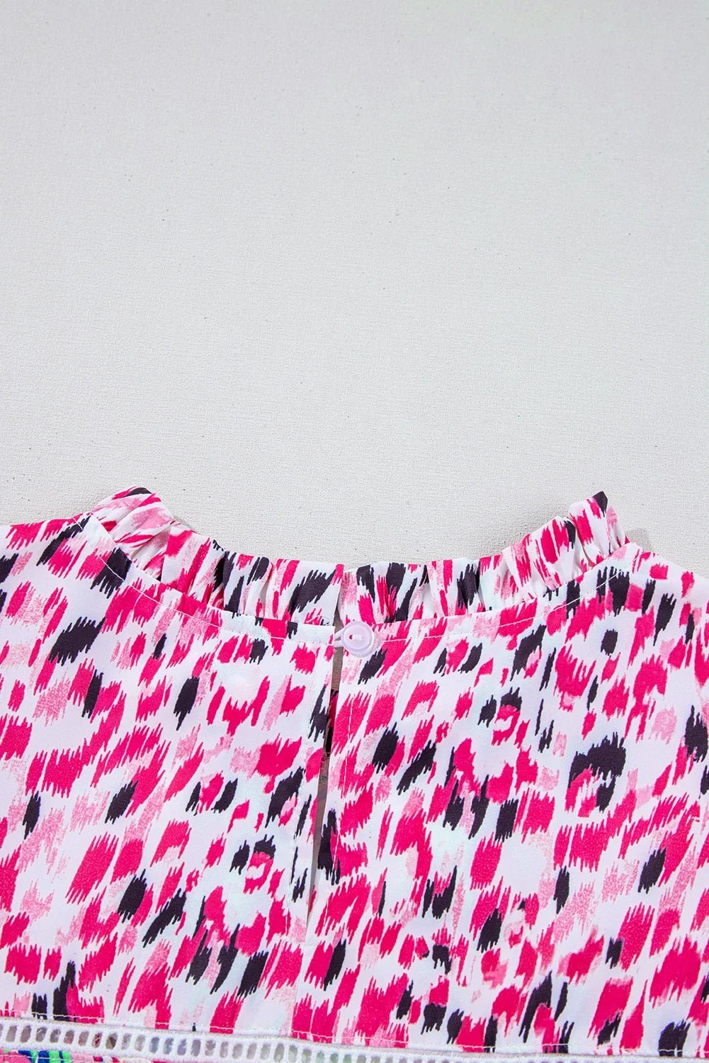 Floral Patchwork Ruffle Cap Sleeve Blouse - Rooted & Reckless Co.